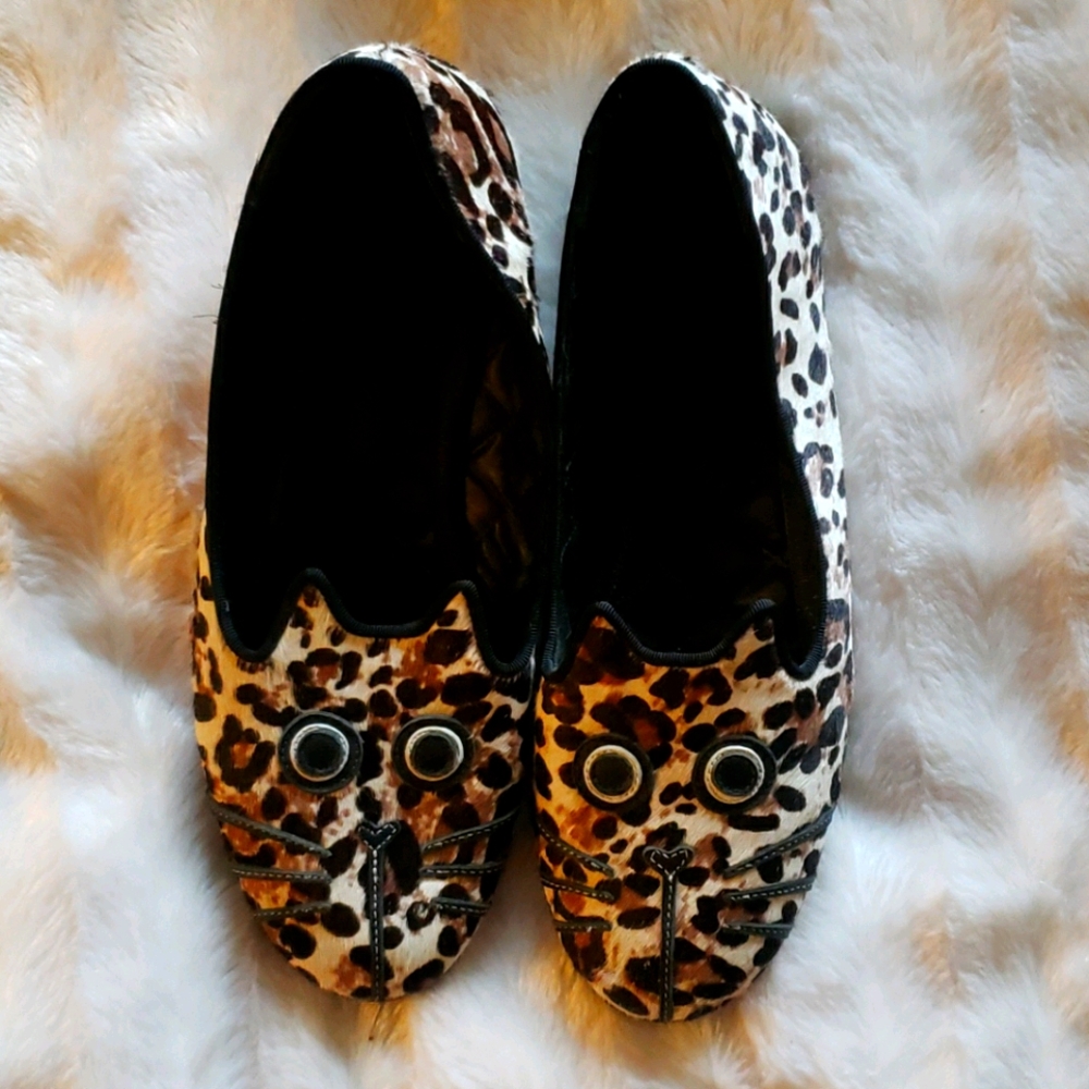 Marc by Marc Jacobs Leopard Cat Shoes Slippers
